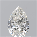Natural Diamond 0.71 Carats, Pear with  Cut, H Color, VVS1 Clarity and Certified by GIA