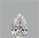Natural Diamond 0.50 Carats, Pear with  Cut, E Color, VS1 Clarity and Certified by GIA