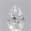 Natural Diamond 0.71 Carats, Pear with  Cut, H Color, VVS1 Clarity and Certified by GIA