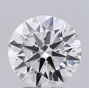 Picture of Lab Grown Diamond 3.92 Carats, Round with Ideal Cut, D Color, VS2 Clarity and Certified by IGI