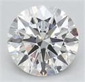 Lab Grown Diamond 2.70 Carats, Round with Ideal Cut, D Color, VVS1 Clarity and Certified by IGI