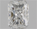 Natural Diamond 0.60 Carats, Radiant with  Cut, F Color, SI2 Clarity and Certified by GIA