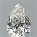 Natural Diamond 0.40 Carats, Pear with  Cut, H Color, VVS2 Clarity and Certified by GIA