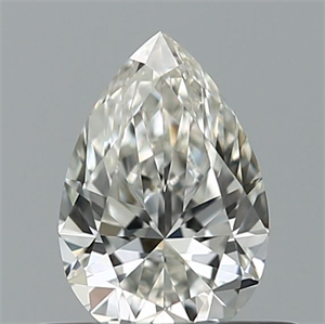 Picture of Natural Diamond 0.40 Carats, Pear with  Cut, H Color, VVS2 Clarity and Certified by GIA