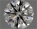Natural Diamond 0.71 Carats, Round with Excellent Cut, G Color, IF Clarity and Certified by IGI