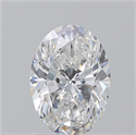 Natural Diamond 1.22 Carats, Oval with  Cut, F Color, SI1 Clarity and Certified by GIA