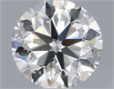 Diamante Natural 0.50 quilates, Redondo , Color I, claridad VVS2 y certificado GIA