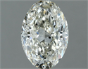 Natural Diamond 1.00 Carats, Oval with  Cut, J Color, SI2 Clarity and Certified by IGI