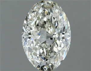 Picture of Natural Diamond 1.00 Carats, Oval with  Cut, J Color, SI2 Clarity and Certified by IGI