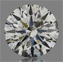 Natural Diamond 1.00 Carats, Round with Excellent Cut, D Color, I1 Clarity and Certified by GIA