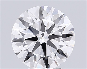 Picture of Lab Grown Diamond 4.59 Carats, Round with Ideal Cut, D Color, VVS2 Clarity and Certified by IGI