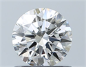 Natural Diamond 0.70 Carats, Round with Excellent Cut, H Color, SI1 Clarity and Certified by GIA