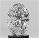 Natural Diamond 1.54 Carats, Oval with  Cut, F Color, I1 Clarity and Certified by GIA