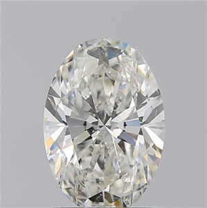 Picture of Natural Diamond 1.70 Carats, Oval with  Cut, I Color, SI2 Clarity and Certified by GIA