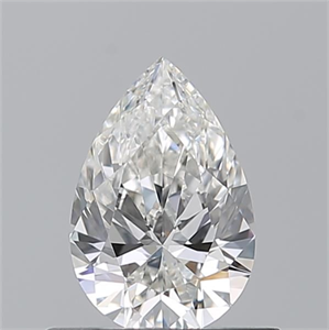 Picture of Natural Diamond 0.54 Carats, Pear with  Cut, G Color, VVS2 Clarity and Certified by GIA