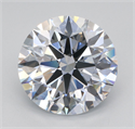 Lab Grown Diamond 4.14 Carats, Round with Ideal Cut, F Color, VVS2 Clarity and Certified by IGI