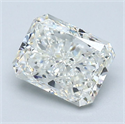 Natural Diamond 1.51 Carats, Radiant with  Cut, I Color, VVS2 Clarity and Certified by GIA