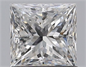 Natural Diamond 0.90 Carats, Princess with  Cut, F Color, VVS1 Clarity and Certified by GIA