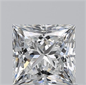 Natural Diamond 0.92 Carats, Princess with  Cut, F Color, VS1 Clarity and Certified by GIA
