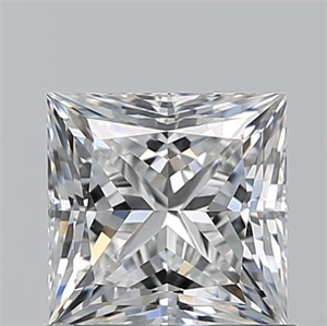 Picture of Natural Diamond 0.92 Carats, Princess with  Cut, F Color, VS1 Clarity and Certified by GIA