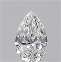 Natural Diamond 0.51 Carats, Pear with  Cut, F Color, VS2 Clarity and Certified by GIA