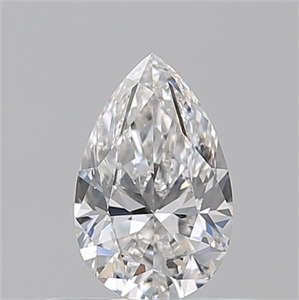 Picture of Natural Diamond 0.51 Carats, Pear with  Cut, F Color, VS2 Clarity and Certified by GIA