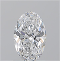 Natural Diamond 1.01 Carats, Oval with  Cut, D Color, VVS1 Clarity and Certified by GIA