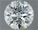 Natural Diamond 0.90 Carats, Round with Excellent Cut, I Color, SI1 Clarity and Certified by IGI