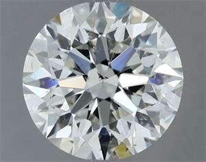 Picture of Natural Diamond 0.90 Carats, Round with Excellent Cut, I Color, SI1 Clarity and Certified by IGI