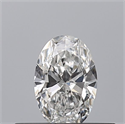 Natural Diamond 0.23 Carats, Oval with  Cut, D Color, VVS2 Clarity and Certified by GIA