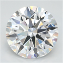 Lab Grown Diamond 3.15 Carats, Round with Ideal Cut, D Color, VVS1 Clarity and Certified by IGI
