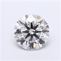 Lab Grown Diamond 1.58 Carats, Round with Ideal Cut, I Color, VVS2 Clarity and Certified by IGI