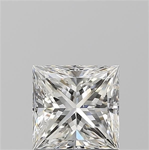 Picture of Natural Diamond 1.01 Carats, Princess with  Cut, H Color, VS2 Clarity and Certified by GIA