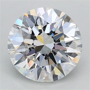 Picture of Lab Grown Diamond 1.00 Carats, Round with Excellent Cut, D Color, VS2 Clarity and Certified by IGI