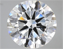 Lab Grown Diamond 7.03 Carats, Round with Ideal Cut, F Color, VVS2 Clarity and Certified by IGI