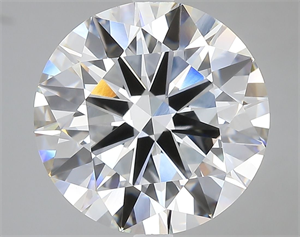 Picture of Lab Grown Diamond 7.03 Carats, Round with Ideal Cut, F Color, VVS2 Clarity and Certified by IGI