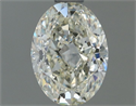 Diamante Natural 0.71 quilates, Ovalado , Color J, claridad VVS1 y certificado IGI