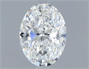 Natural Diamond 0.60 Carats, Oval with  Cut, E Color, VS1 Clarity and Certified by GIA