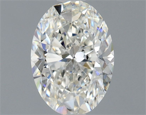 Picture of Natural Diamond 0.75 Carats, Oval with  Cut, H Color, SI1 Clarity and Certified by GIA