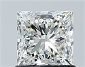 Natural Diamond 1.02 Carats, Princess with  Cut, J Color, VS1 Clarity and Certified by GIA