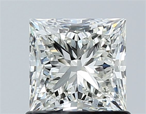 Picture of Natural Diamond 1.02 Carats, Princess with  Cut, J Color, VS1 Clarity and Certified by GIA