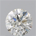 Natural Diamond 0.70 Carats, Round with Excellent Cut, K Color, VVS1 Clarity and Certified by GIA
