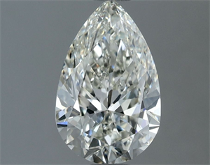 Picture of Natural Diamond 1.03 Carats, Pear with  Cut, H Color, IF Clarity and Certified by IGI