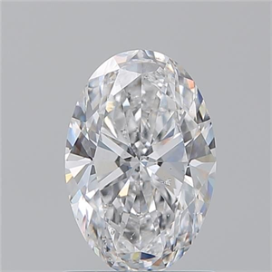 Picture of Natural Diamond 1.20 Carats, Oval with  Cut, D Color, SI2 Clarity and Certified by GIA