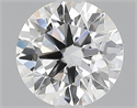 Lab Grown Diamond 1.28 Carats, Round with Ideal Cut, E Color, VS1 Clarity and Certified by IGI