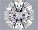 Lab Grown Diamond 2.47 Carats, Round with Ideal Cut, F Color, VVS2 Clarity and Certified by IGI