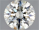 Natural Diamond 0.53 Carats, Round with Excellent Cut, H Color, VS2 Clarity and Certified by GIA