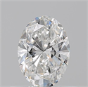 Natural Diamond 0.50 Carats, Oval with  Cut, F Color, VS2 Clarity and Certified by GIA