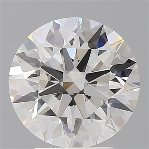 Picture of Lab Grown Diamond 3.52 Carats, Round with Ideal Cut, F Color, VS2 Clarity and Certified by IGI
