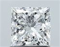 Natural Diamond 1.00 Carats, Princess with  Cut, G Color, VS1 Clarity and Certified by GIA